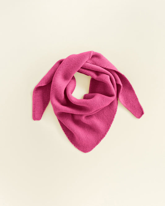 Hvid sjaal Josephina - Fuchsia