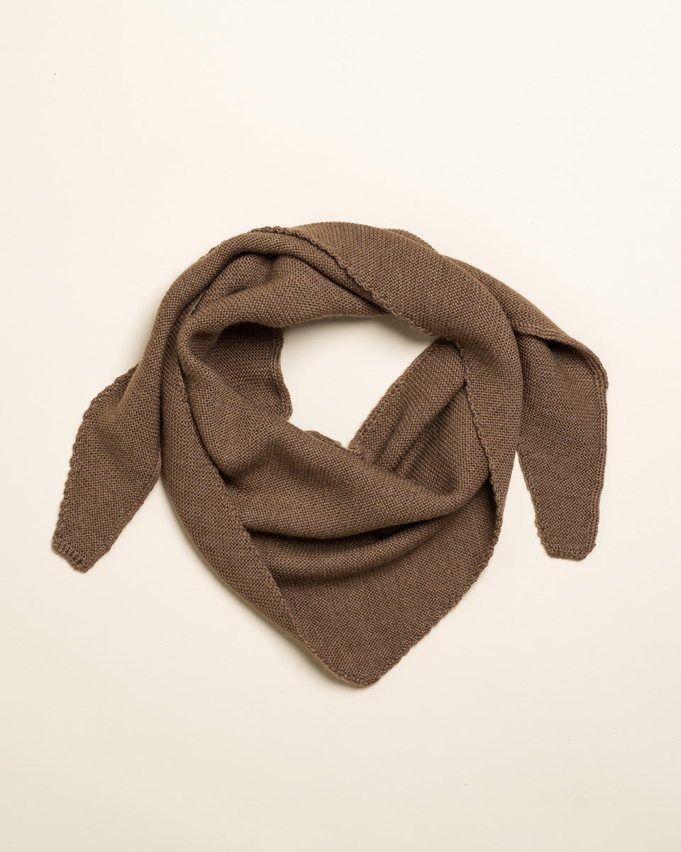 Hvid sjaal Josephina - Mocha