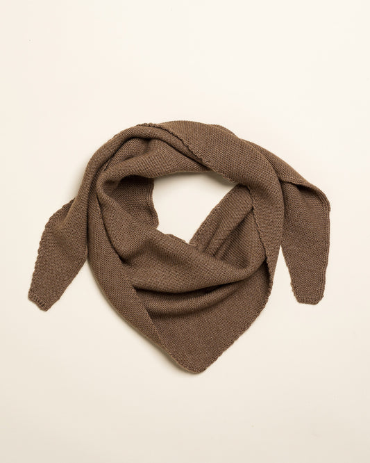 Hvid sjaal Josephina - Mocha
