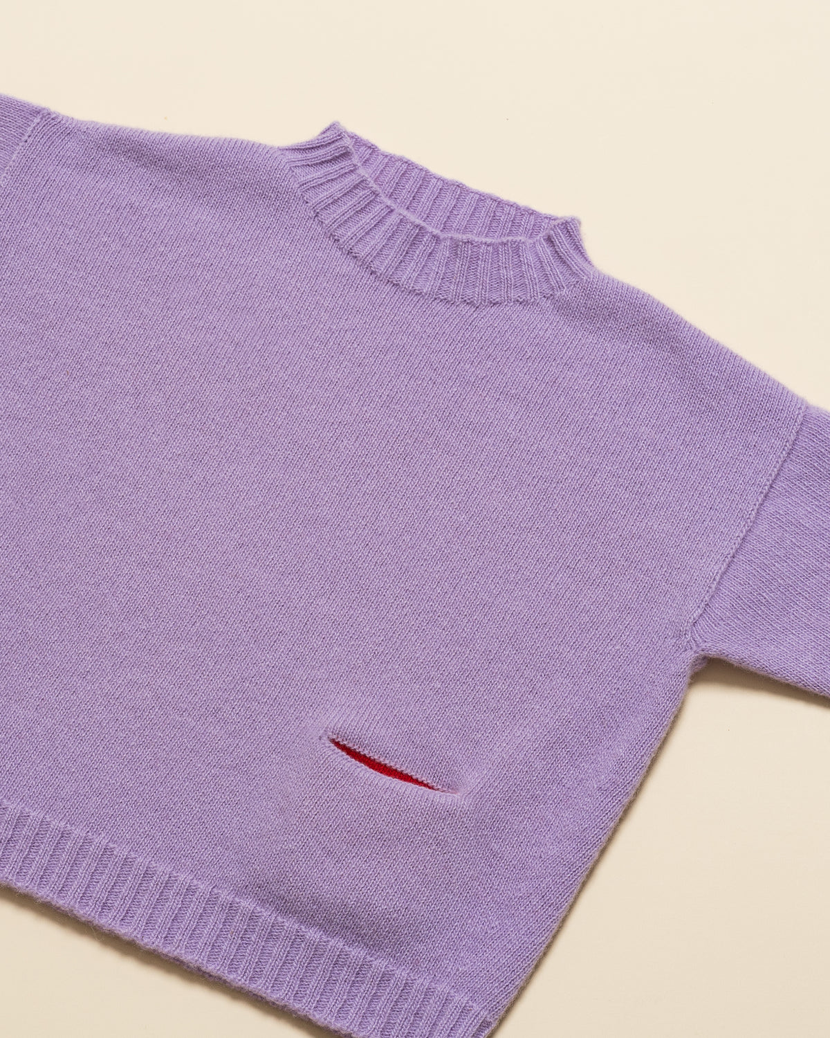 Hvid sweater Kasper - Petal