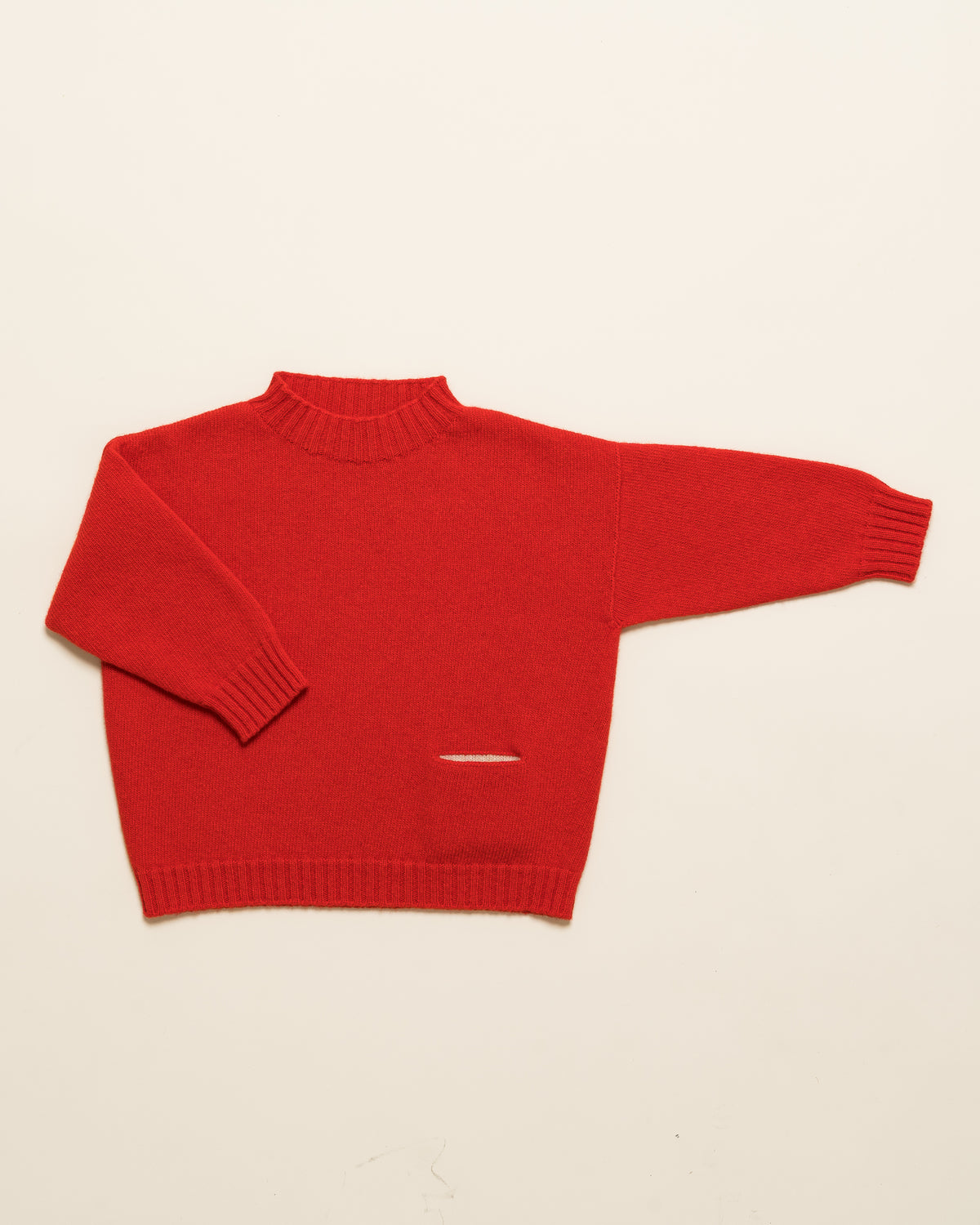 Hvid sweater Kasper - Poppy Red
