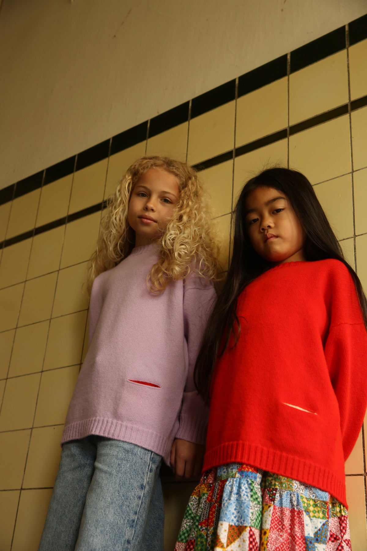 Hvid sweater Kasper - Poppy Red