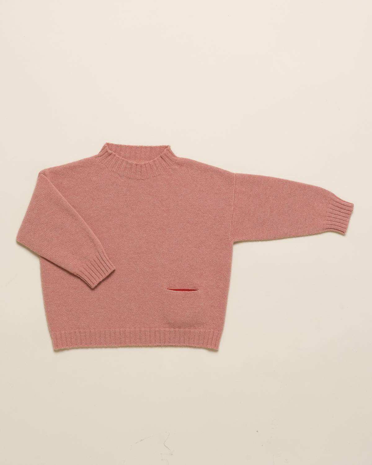 Hvid sweater Kasper - Strawberry Milkshake