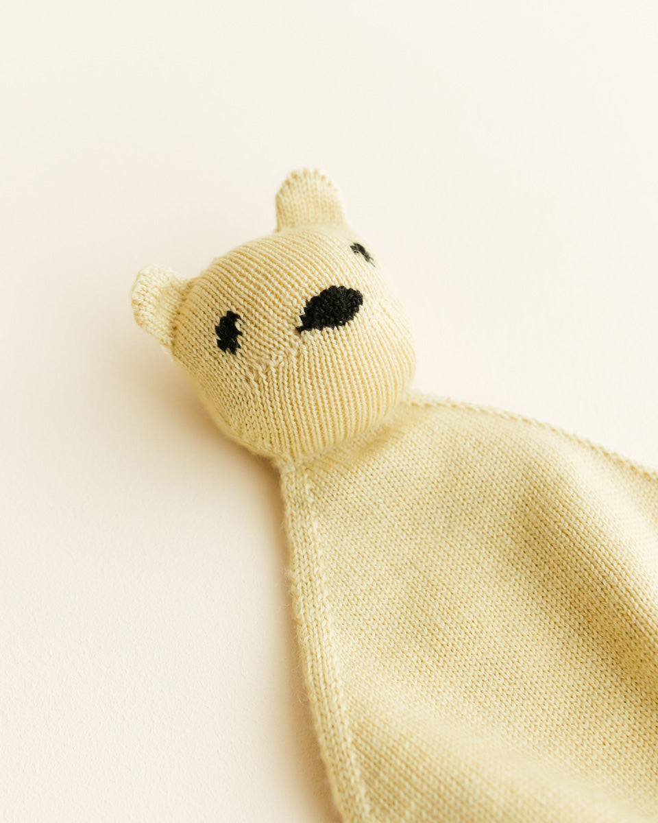 Hvid Teddy Tokki – Hellgelb