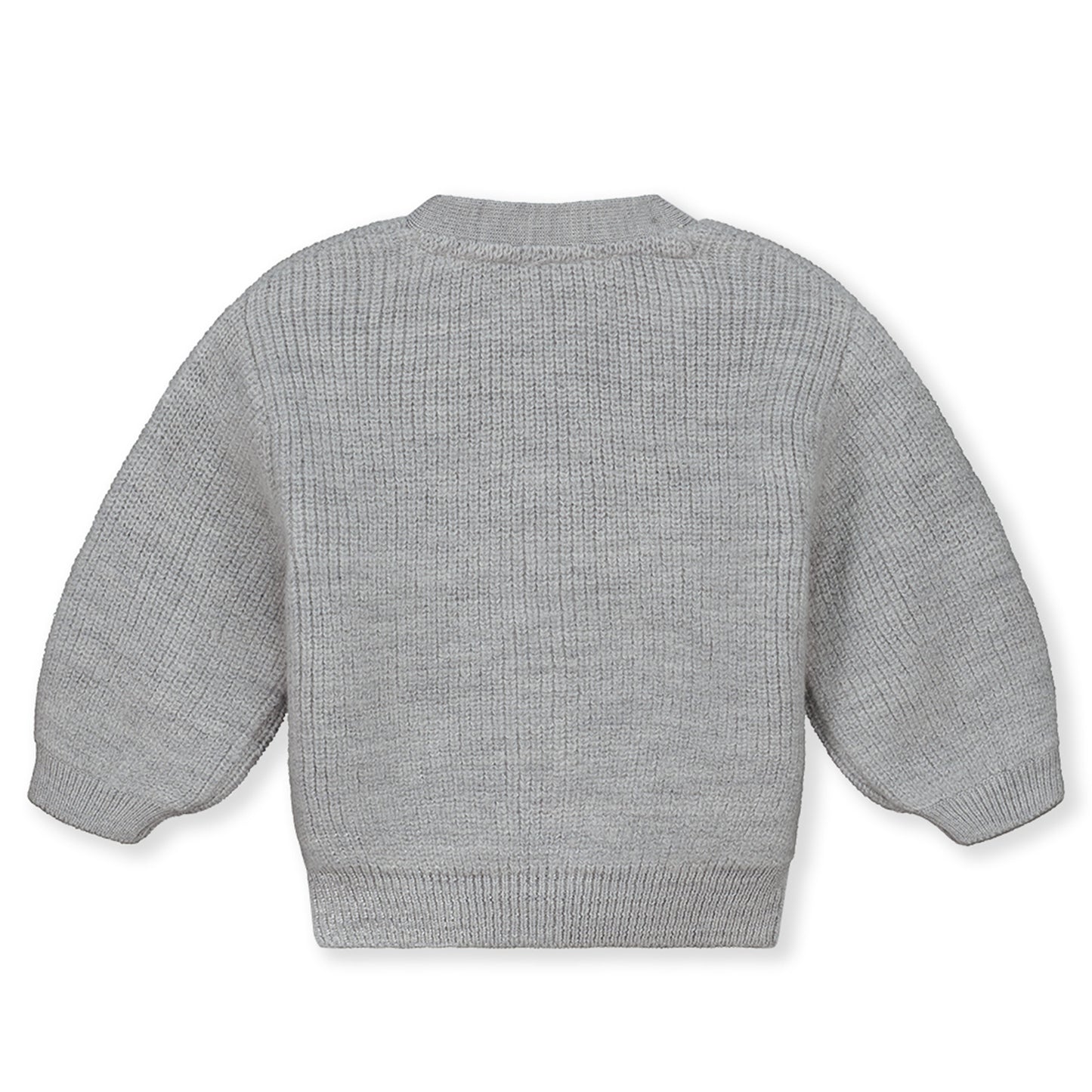 Gray Label Baby-Strickjacke aus Wolle – Graumeliert