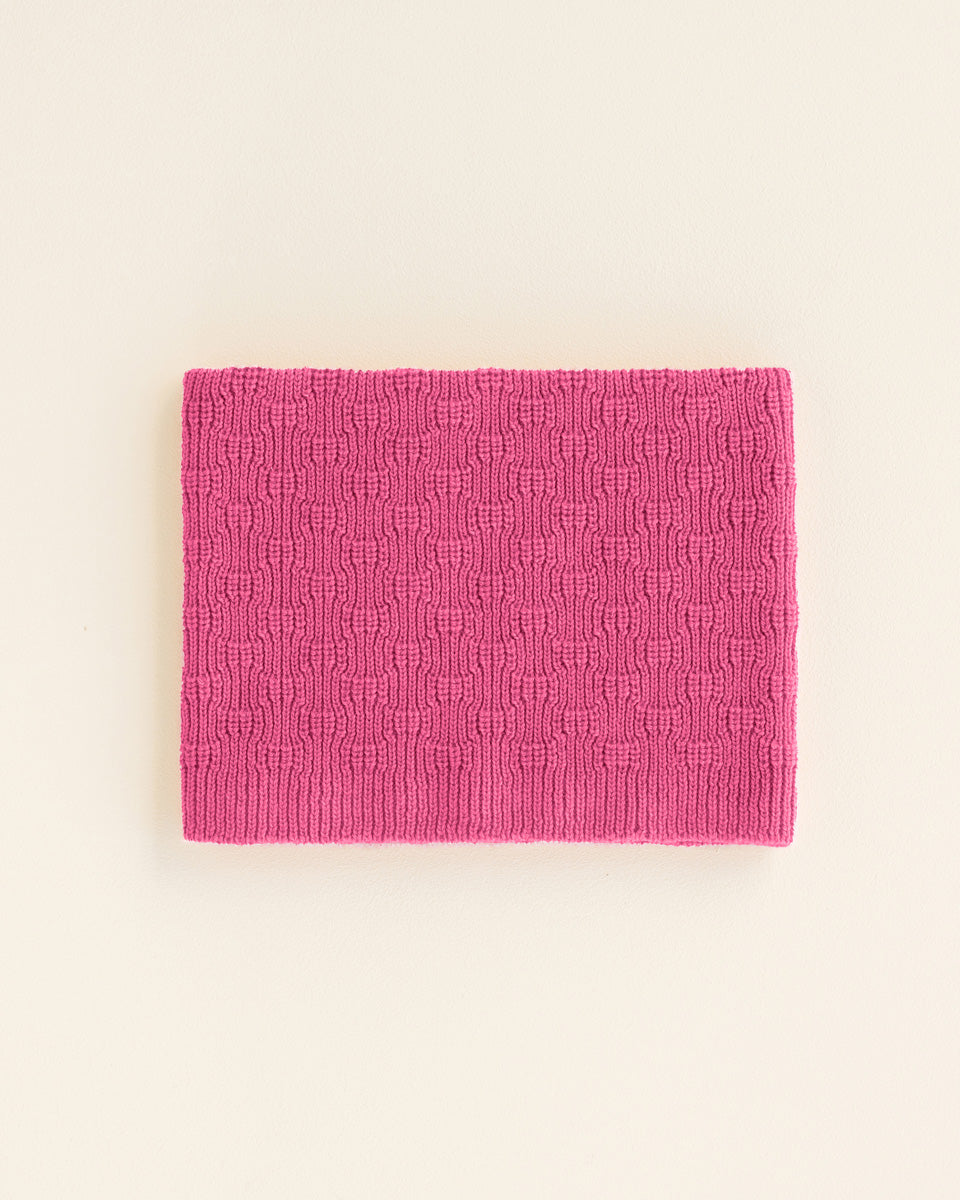 Hvid tube sjaal Gigi - Fuchsia