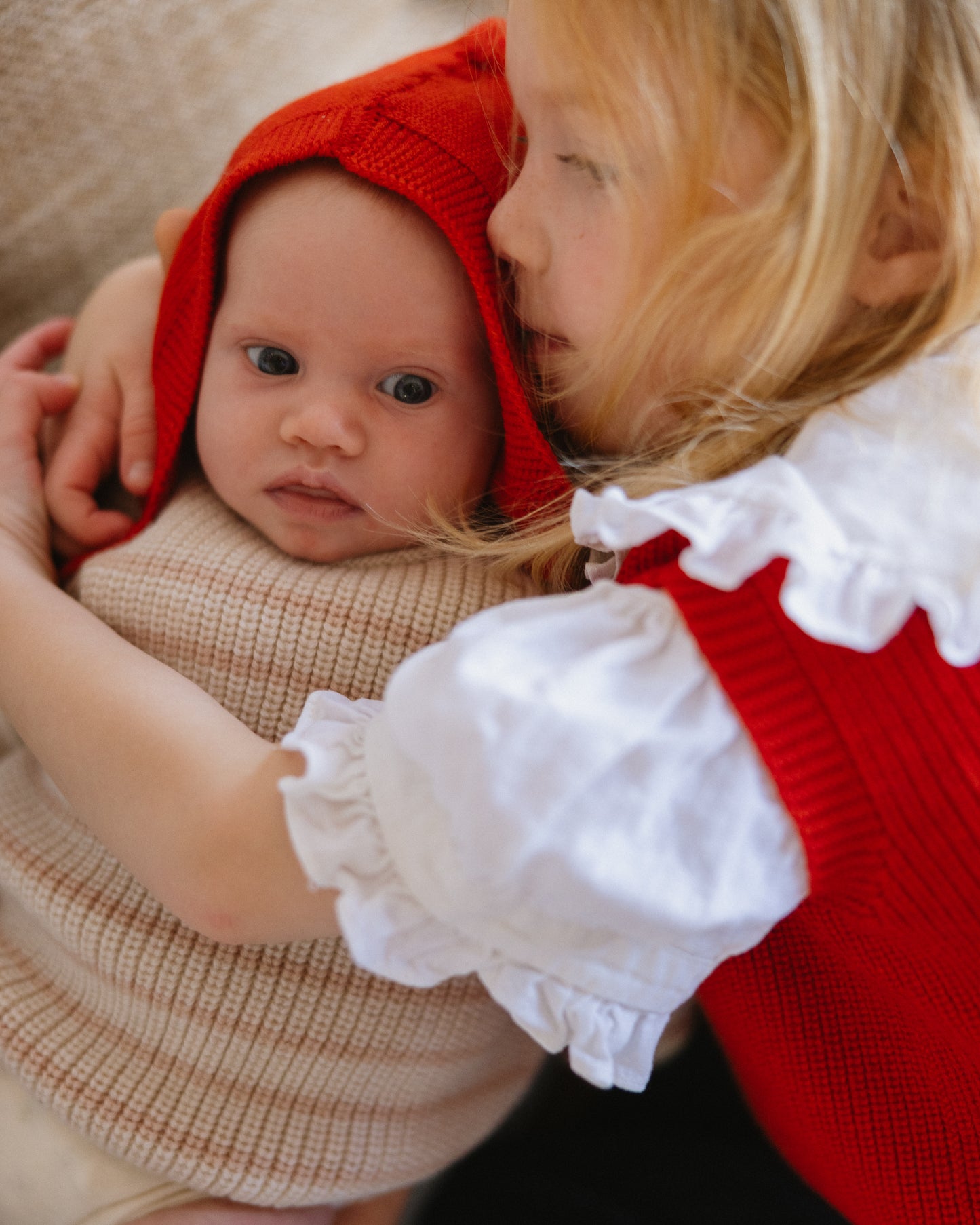 Hvid Pixie Bonnet Isidor – Rot