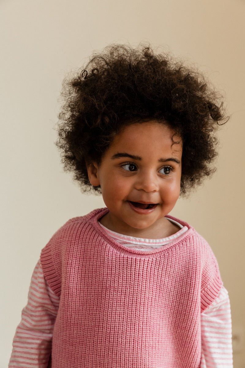 Hvid vest Harvey kids - Cotton Candy