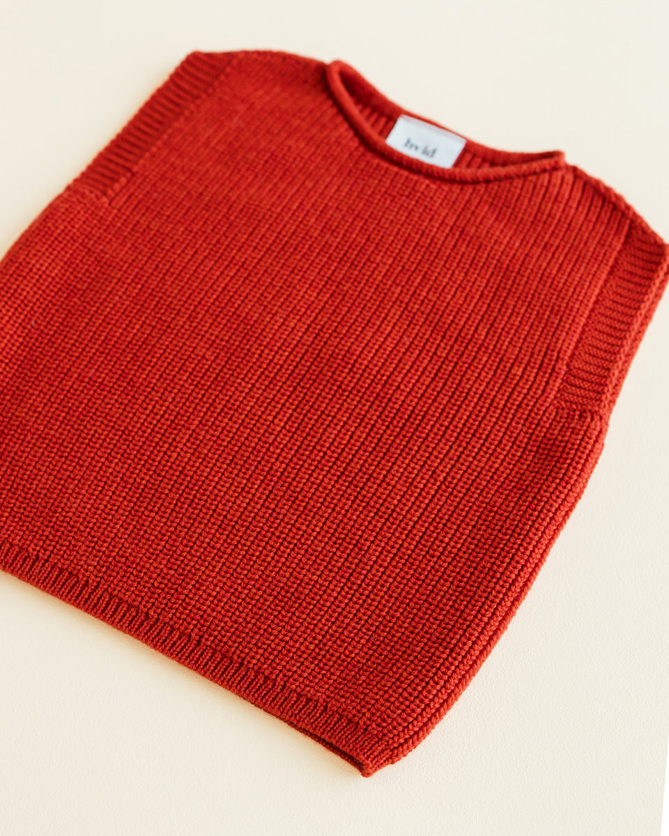 Hvid vest Harvey baby - Red