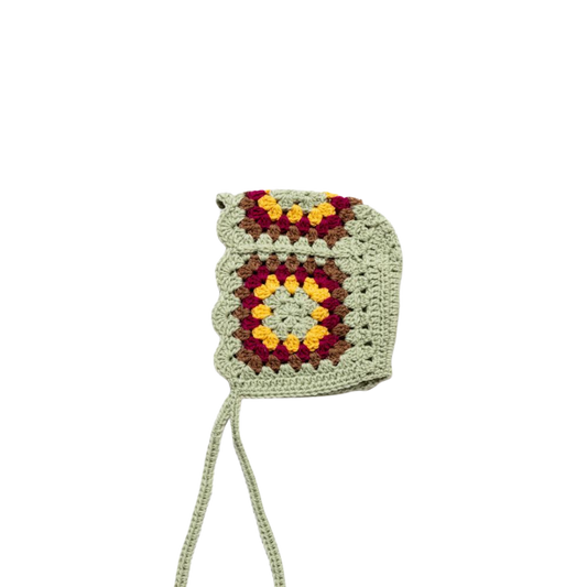 YAARN granny square strikmutsje Cece - Sunburst