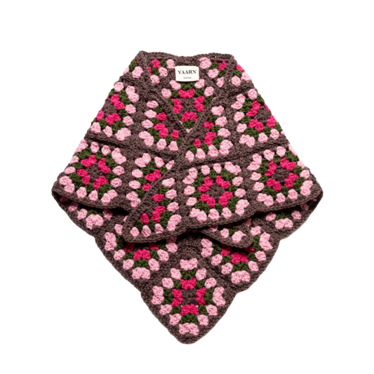 YAARN Dreieckstuch Rose - Palisander
