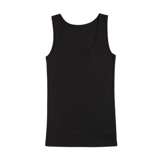 Joha wool/silk tank top women - Black