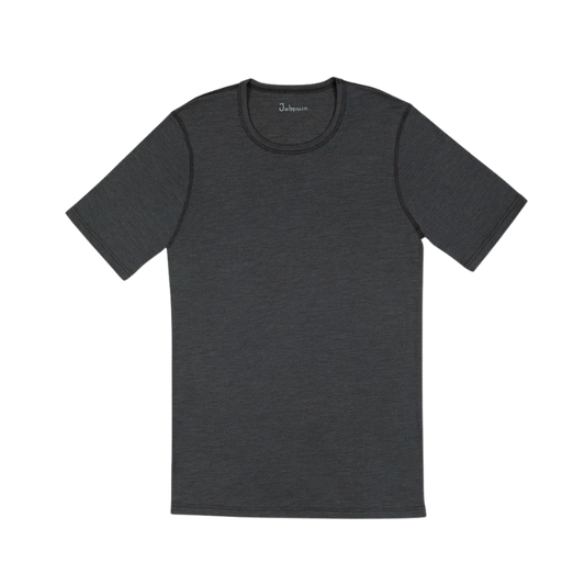 Joha wool/silk t-shirt men - Dark grey